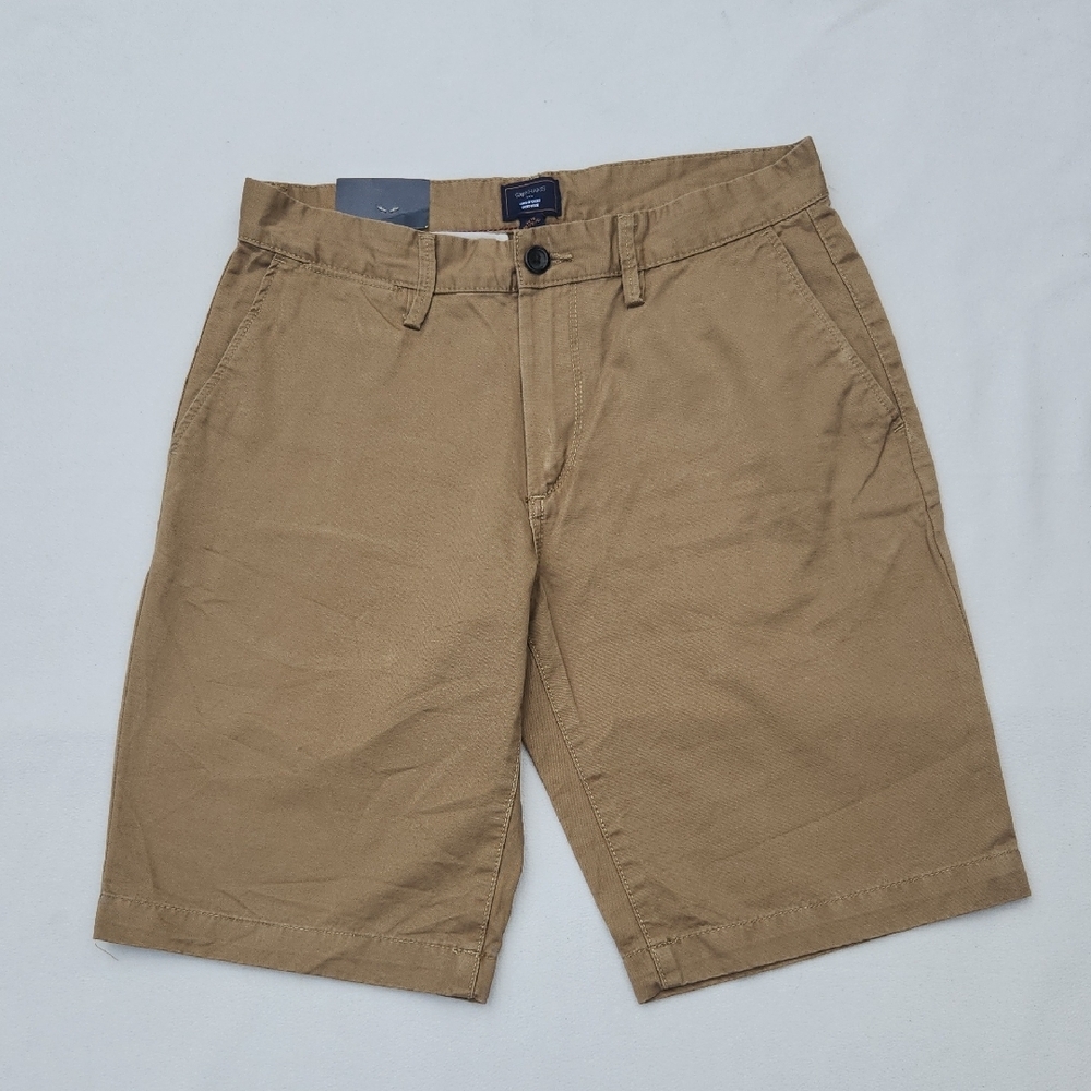 GAP Men's Khaki Flat Front Lived In Shorts Sz. 30